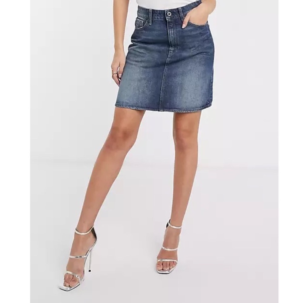 Vintage Esprit Denim Mini Skirt Medium